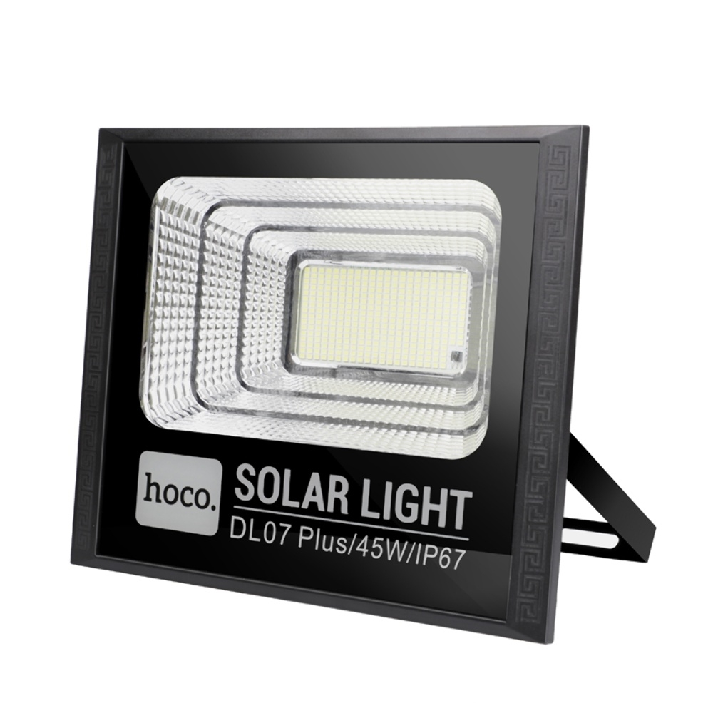 Уличный садовый светильник Hoco DL07 Plus на солнечной энергии 45W black