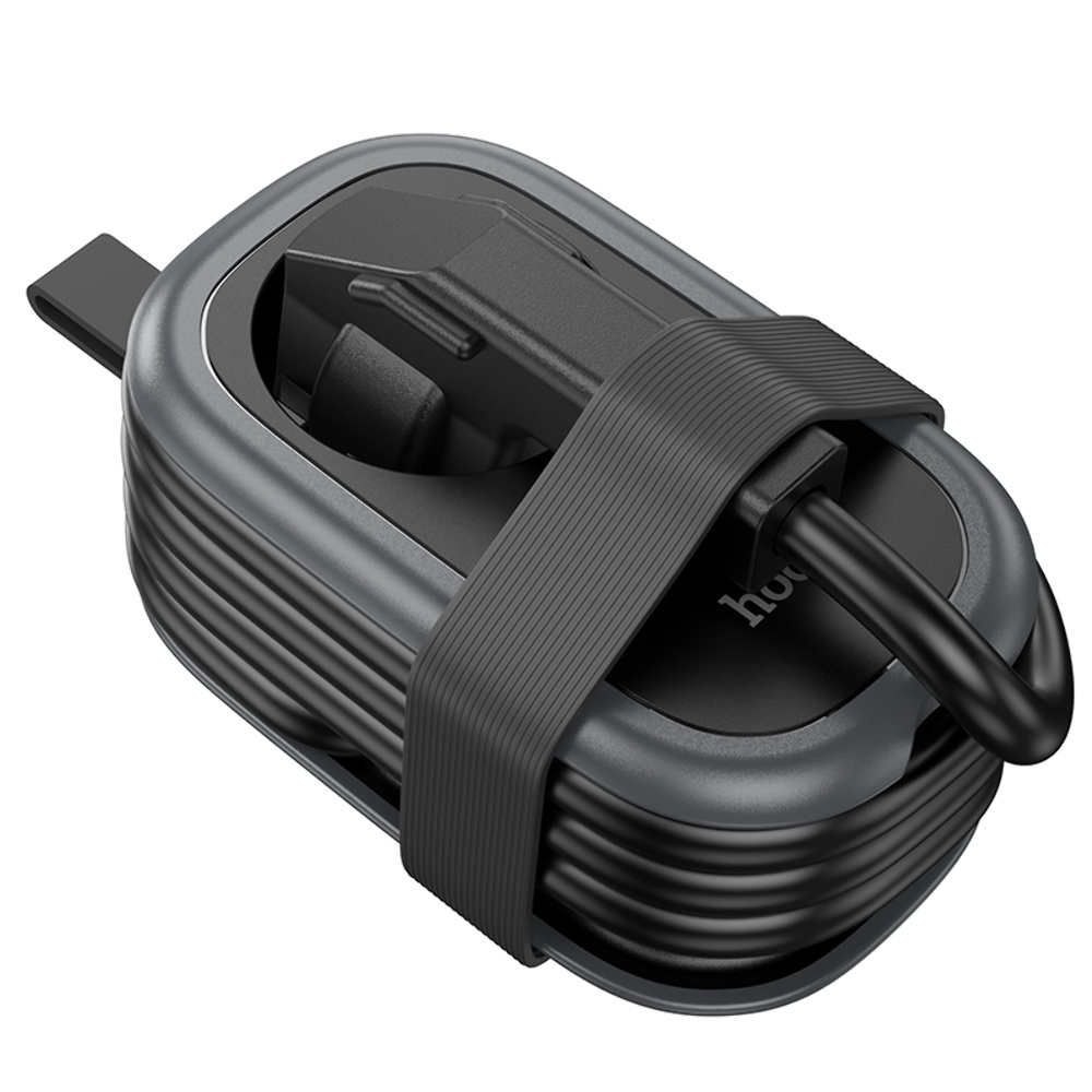 Сетевое зарядное устройство удлинитель Hoco NS7 2 USB/ Type-C PD 20W 1 розетка 1.1m black