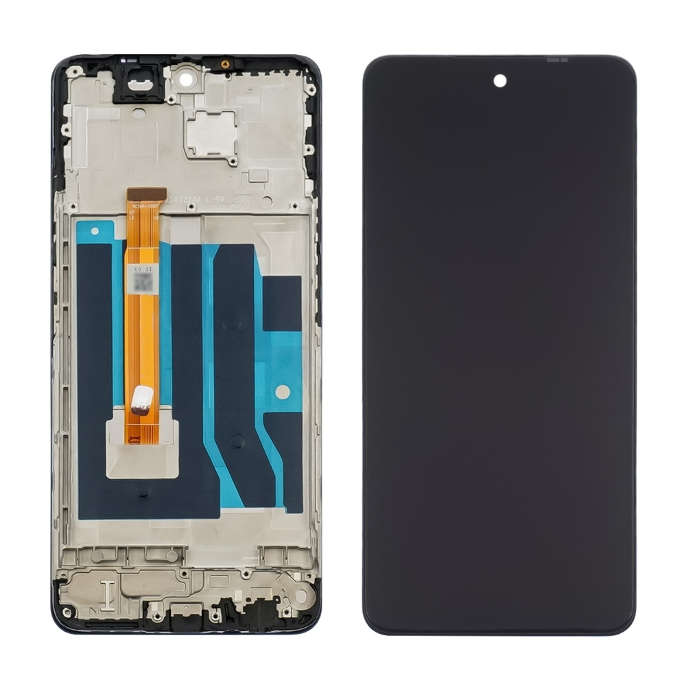 Дисплей Realme C65 (5G), чорний | з тачскріном | High Copy | дисплейный модуль, экран и серой корпусной рамкой