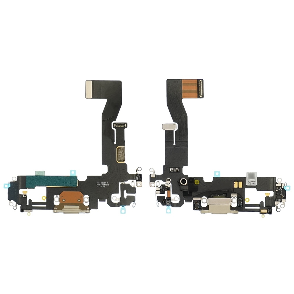 Шлейф Apple iPhone 12 с белым разъемом питания, с микрофоном Original