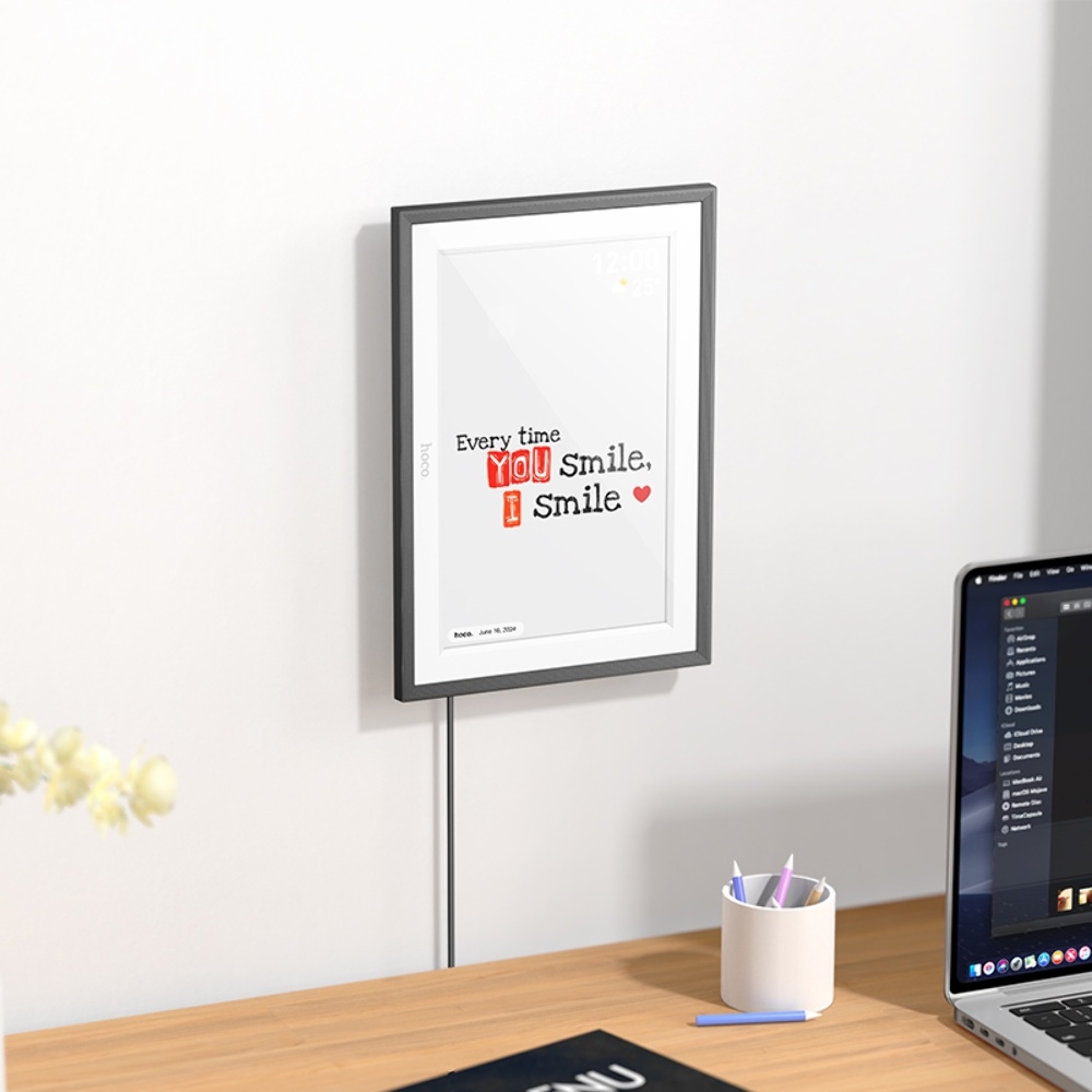 Цифровая фоторамка Hoco HI13, Wi-Fi, 10.1 дюймов, черная
