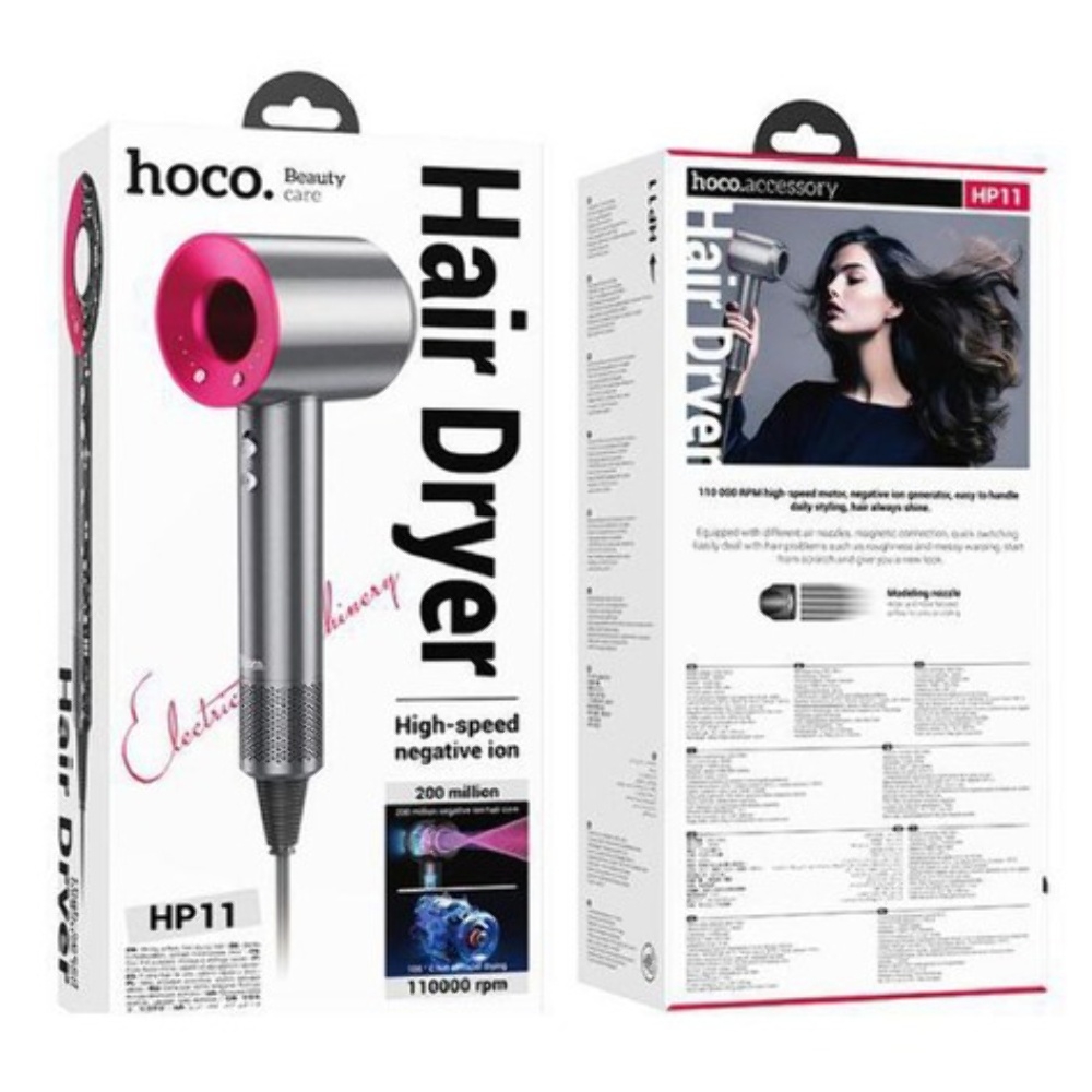 Фен для волос Hoco HP11 rose red