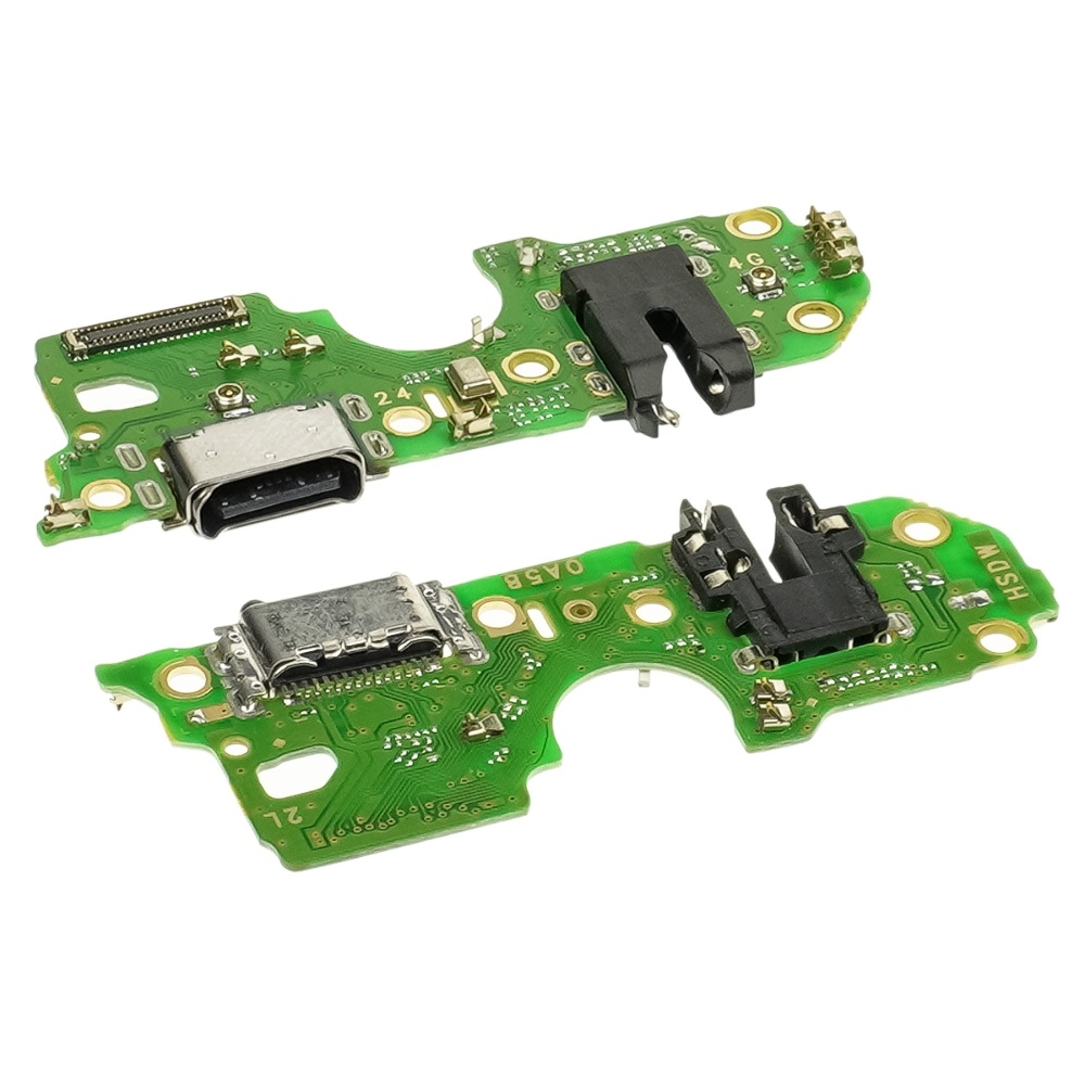 Плата зарядки Oppo A58/ A78 (5G), шлейф коннектора зарядки, с микрофоном, High Copy