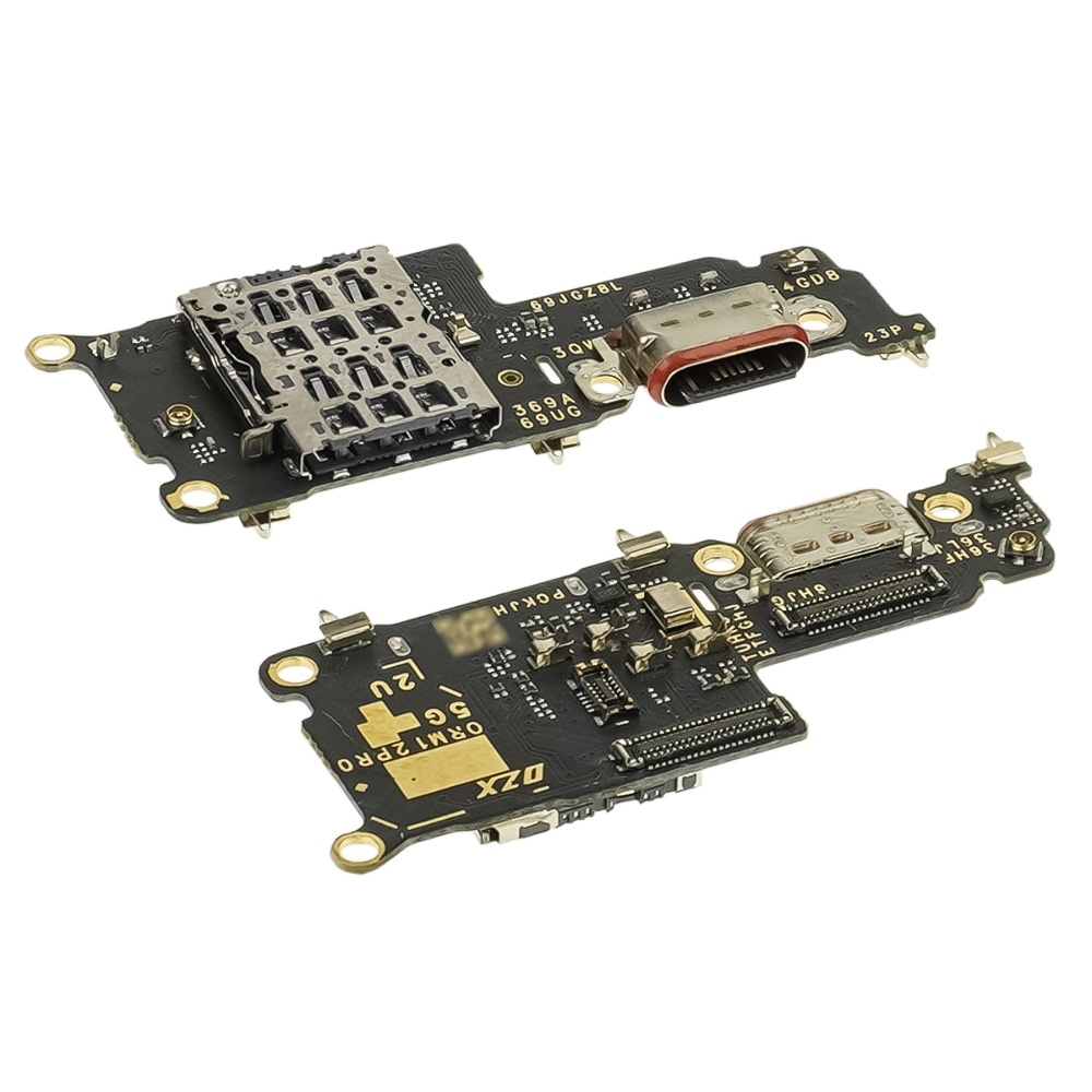 Плата зарядки Realme 12 Pro (5G), шлейф коннектора зарядки, с микрофоном, High Copy