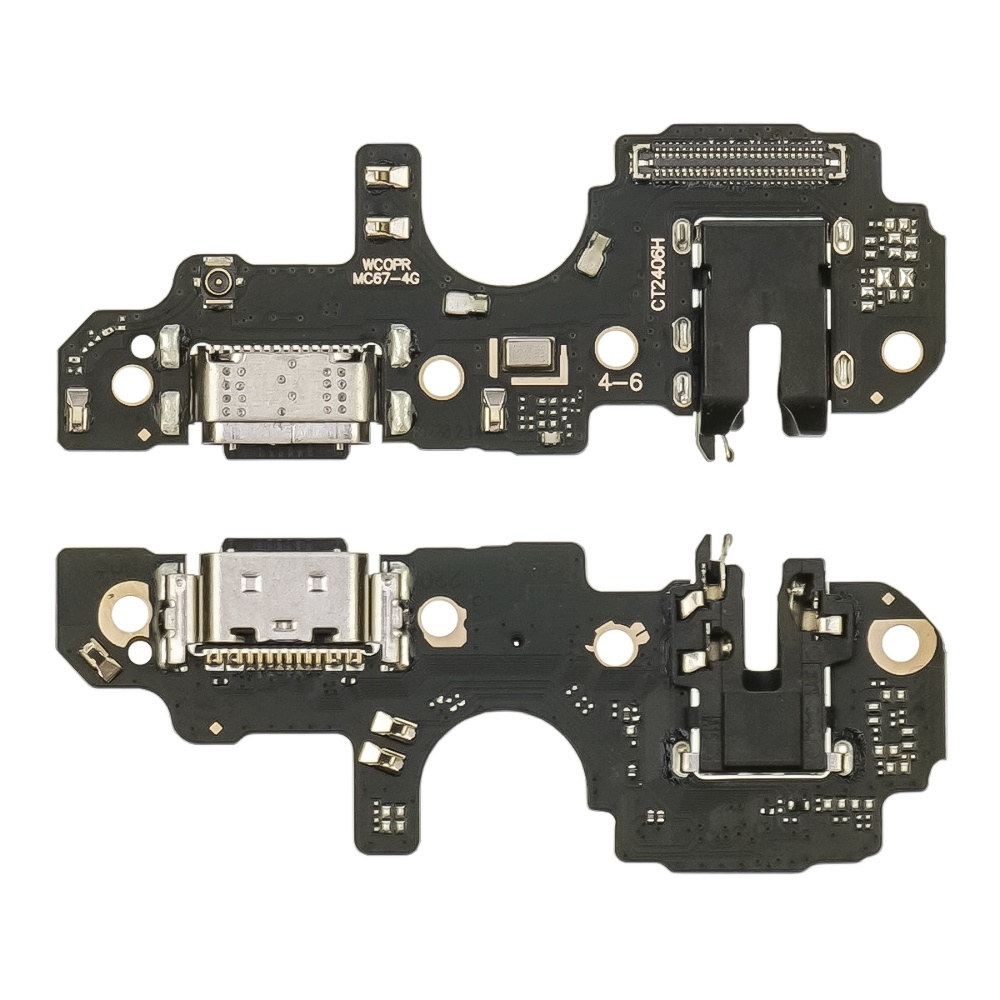 Плата зарядки Realme C67 (4G), шлейф коннектора зарядки, с микрофоном, High Copy