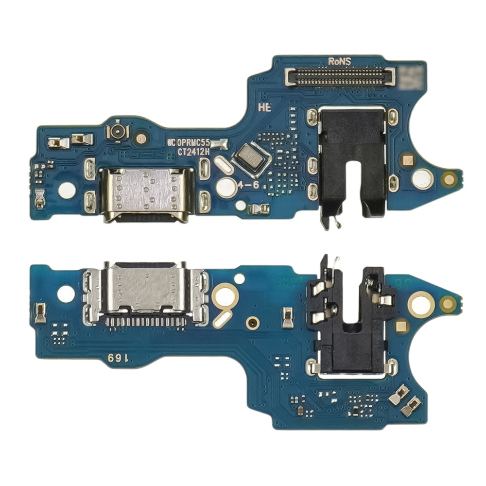 Плата зарядки Realme C55 (4G), шлейф коннектора зарядки, с микрофоном, High Copy