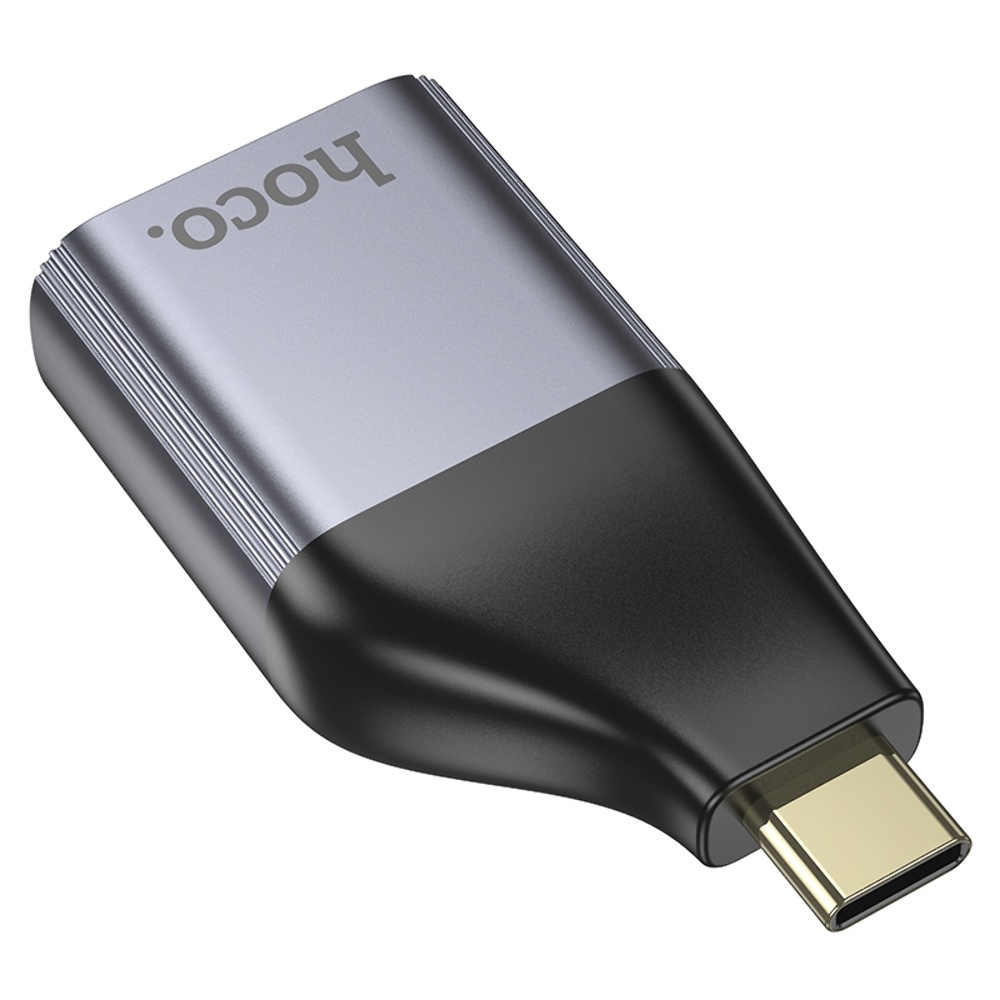 Адаптер переходник Hoco UA34 Type-C to VGA metal grey