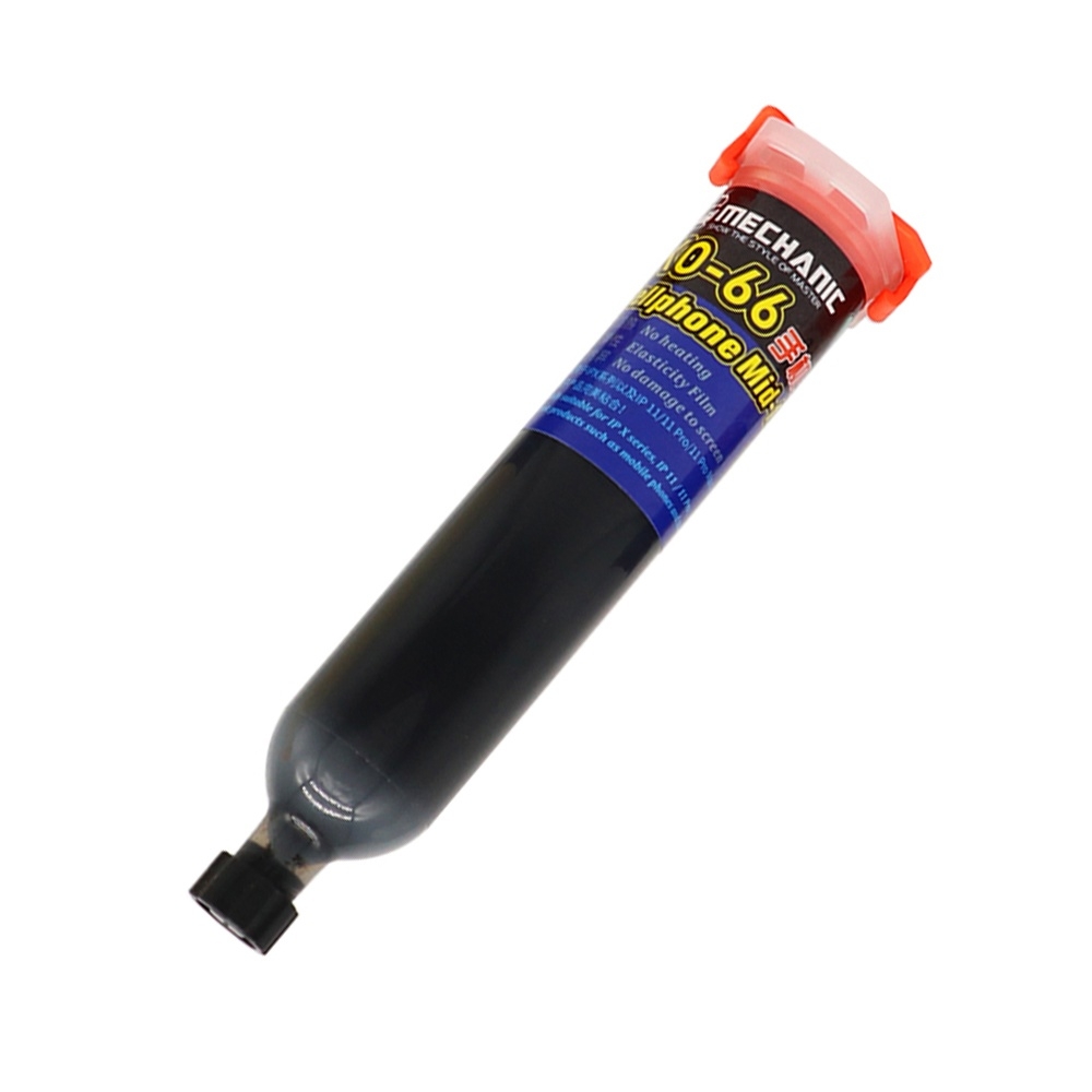 Клей полиуретановый Mechanic KO-66, чёрный, 30ml, в шприце, быстросохнущий