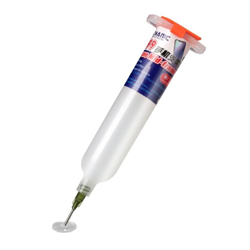 Клей полиуретановый Mechanic KO-99, прозрачный, 30ml, в шприце, быстросохнущий