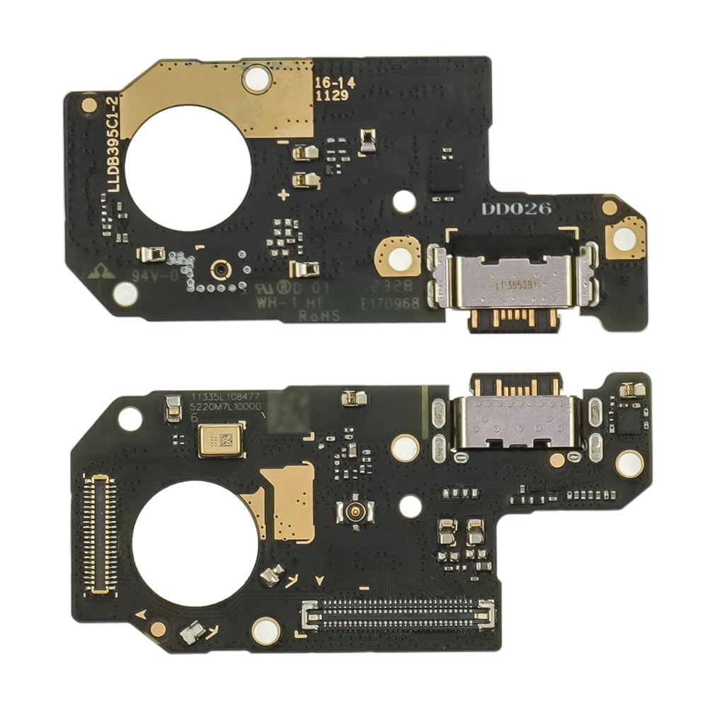 Плата зарядки Xiaomi Redmi Note 12 4G, шлейф коннектора зарядки, с микрофоном, Original (PRC)