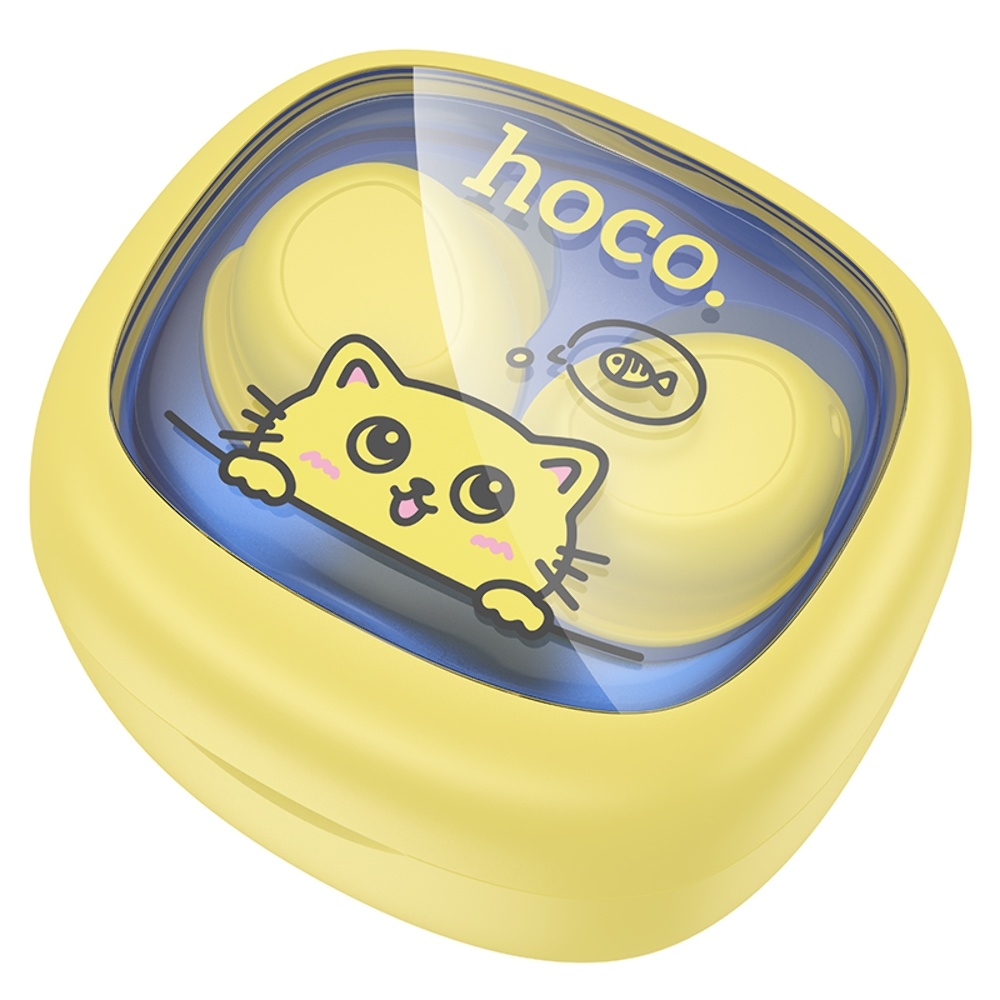 Беспроводные TWS наушники Hoco EW111 вакуумные детские yellow