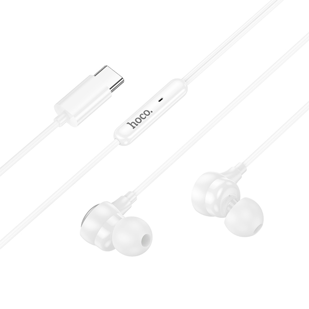 Наушники вакуумные Hoco M116 с микрофоном Type-C white