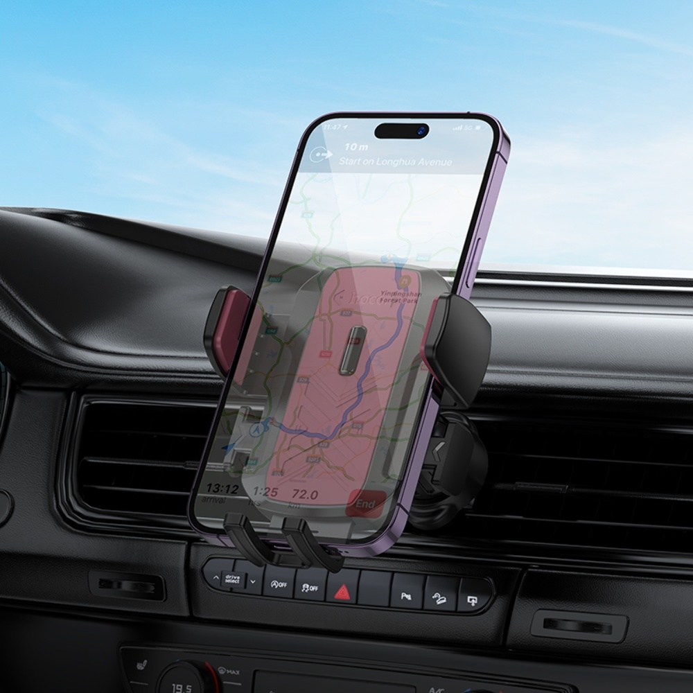 Автодержатель Hoco H64 black and red