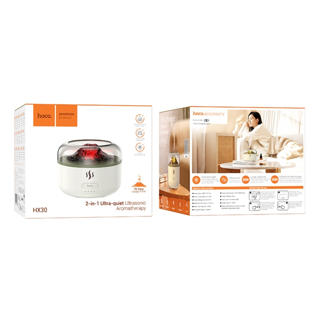 Ультразвуковой аромадиффузор Hoco HX30 white