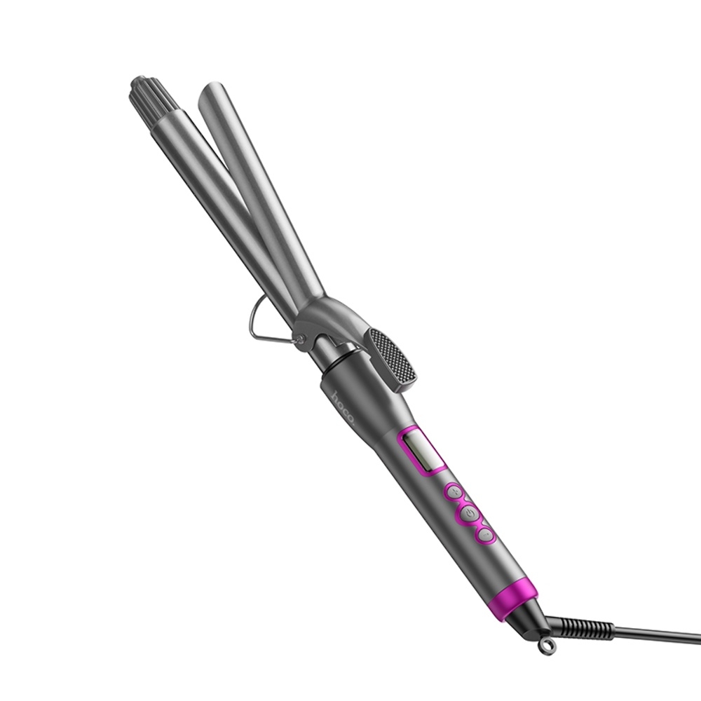 Электрическая плойка для волос Hoco HP43 с цифровым дисплеем gray