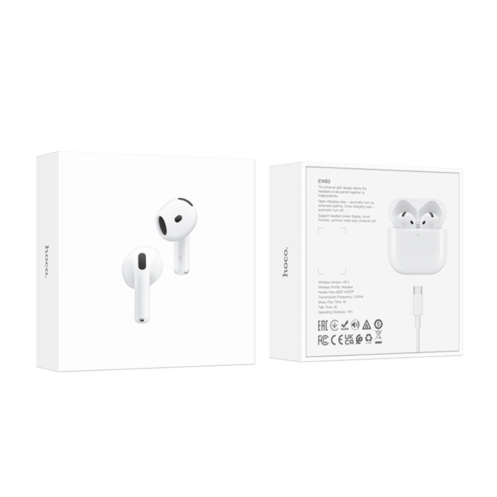 Беспроводные TWS наушники Hoco EW83 вкладыши white