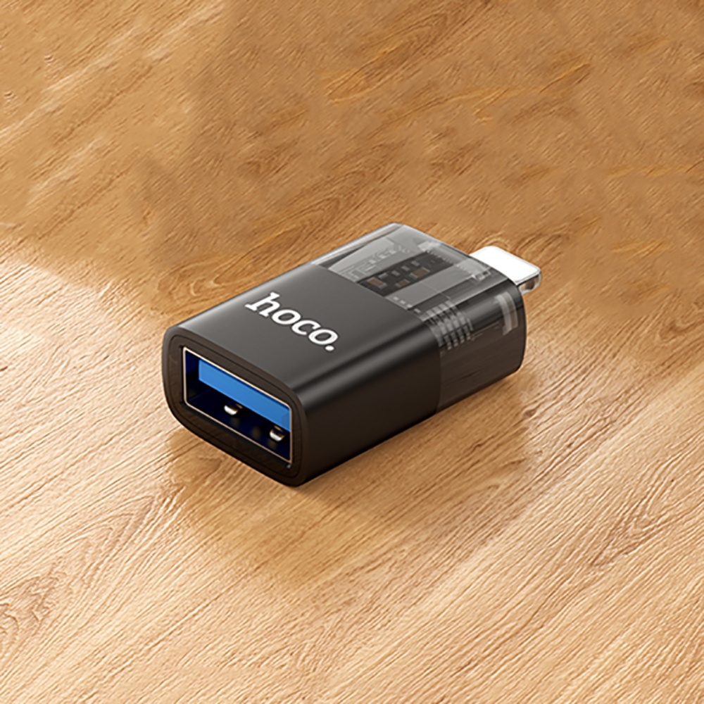 Адаптер переходник Hoco UA36 Lightning to USB black