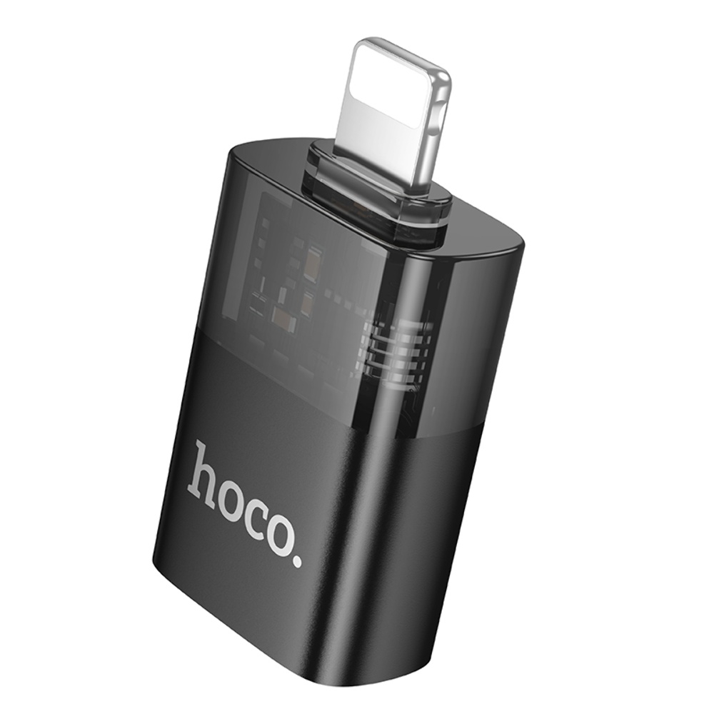 Адаптер переходник Hoco UA36 Lightning to USB black