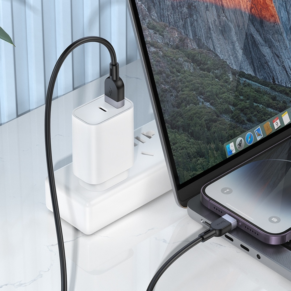 Кабель Hoco X109 USB to Lightning 1m black