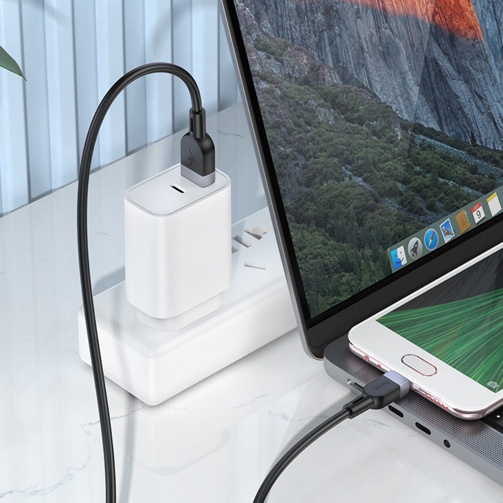 Кабель Hoco X109 USB to MicroUSB 1m black