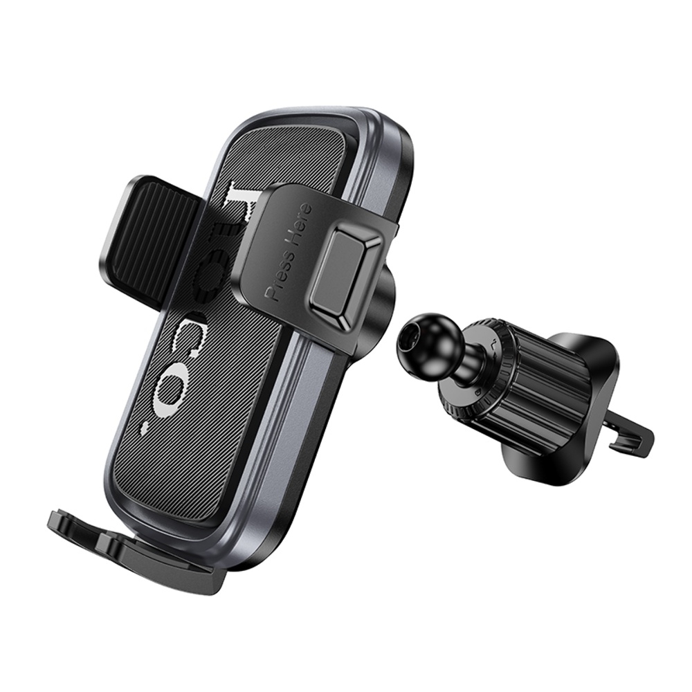 Автодержатель Hoco H78 black metal grey