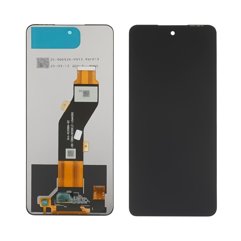 Дисплей для ZTE Nubia V60 Design с чёрным тачскрином Service Pack