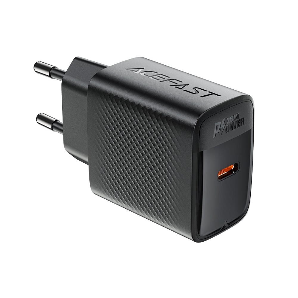 Сетевое зарядное устройство Acefast A104 Type-C PD25W черное