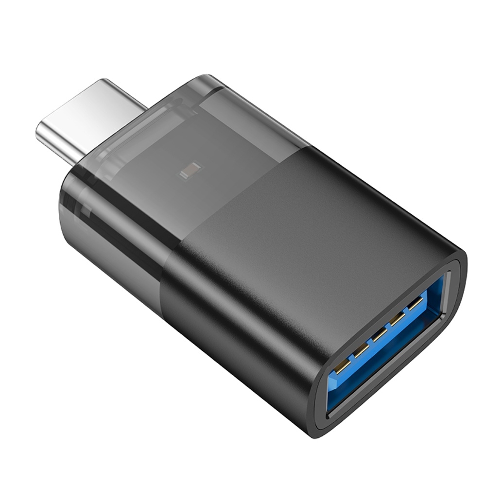 Адаптер переходник Hoco UA36B Type-C to USB black