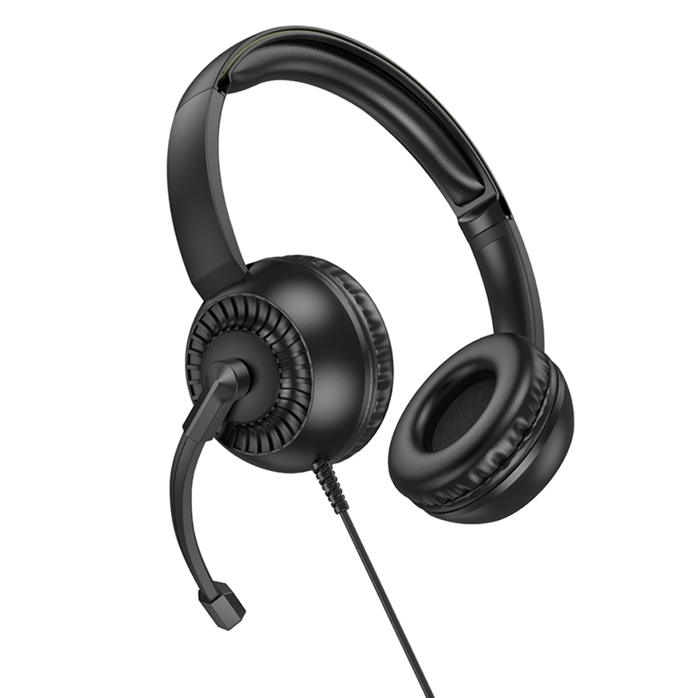 Наушники накладные Hoco W112 2 Jack 3.5с микрофоном black
