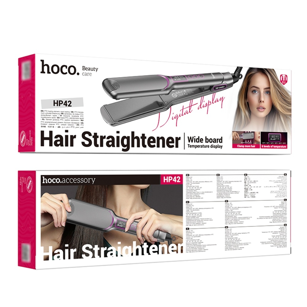 Утюжок выпрямитель для волос Hoco HP42 gray