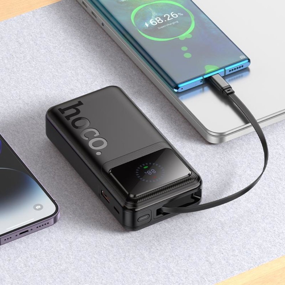 Power bank Hoco Q41 20000mAh 22.5W + кабель Type-C PD 20W black
