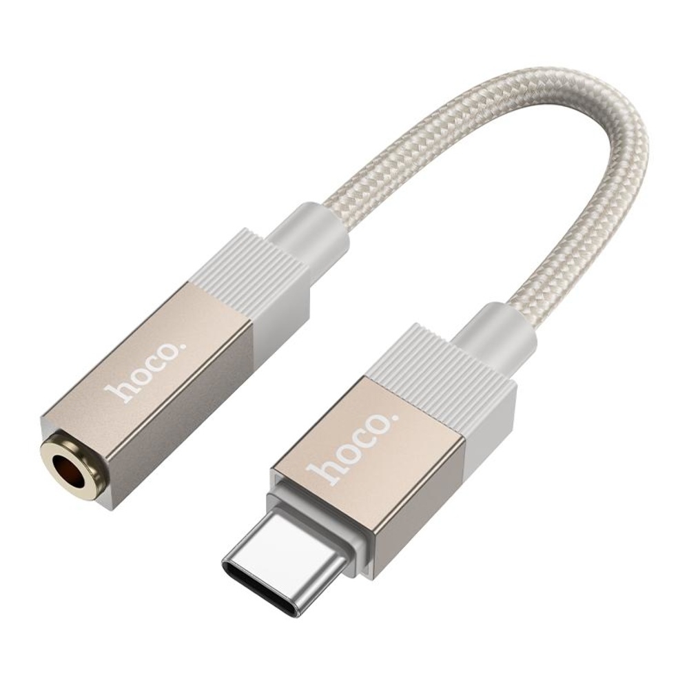 Адаптер переходник Hoco UPA32C Type-C to Jack 3.5 gold