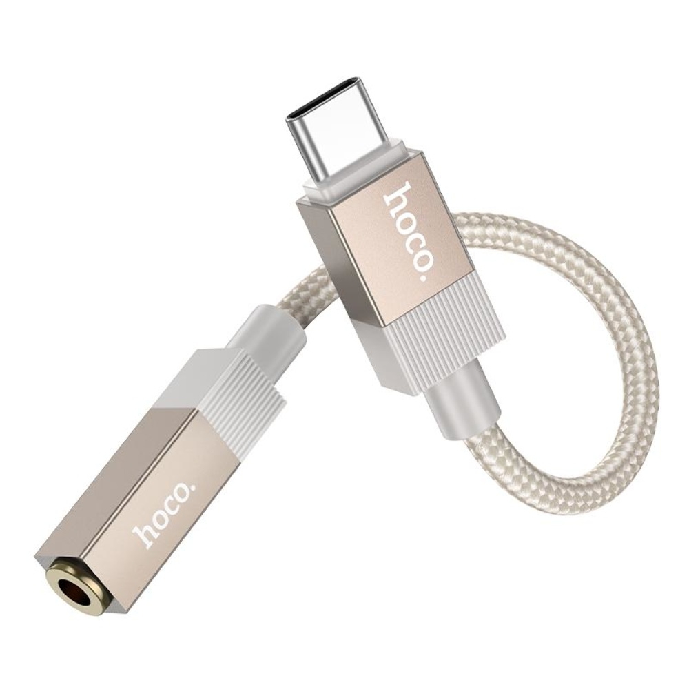 Адаптер переходник Hoco UPA32C Type-C to Jack 3.5 gold