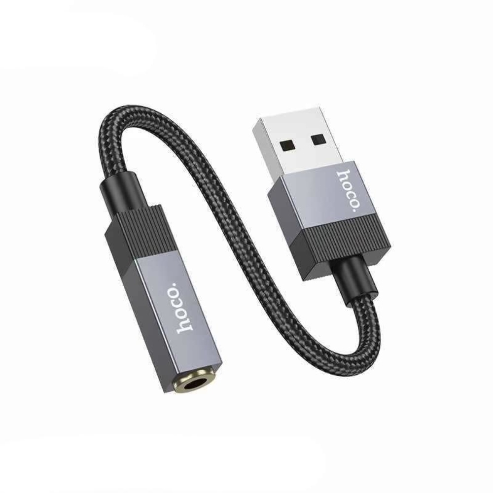 Адаптер переходник Hoco UPA32D USB to Jack 3.5 black