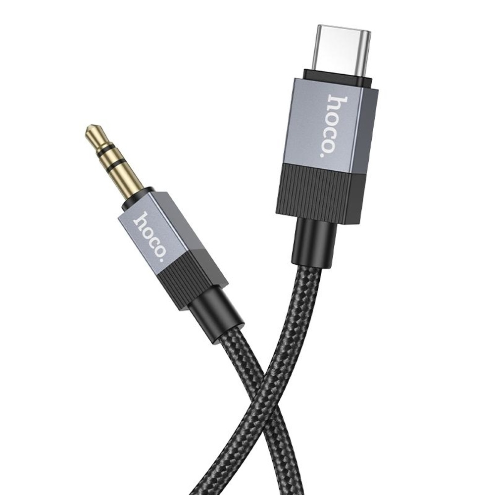 Кабель Hoco UPA32B Type-C to Jack 3.5 1m black