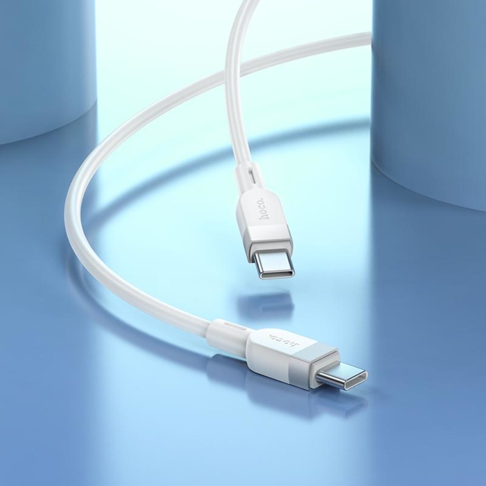 Кабель Hoco X109 Type-C to Type-C PD 60W 1m white