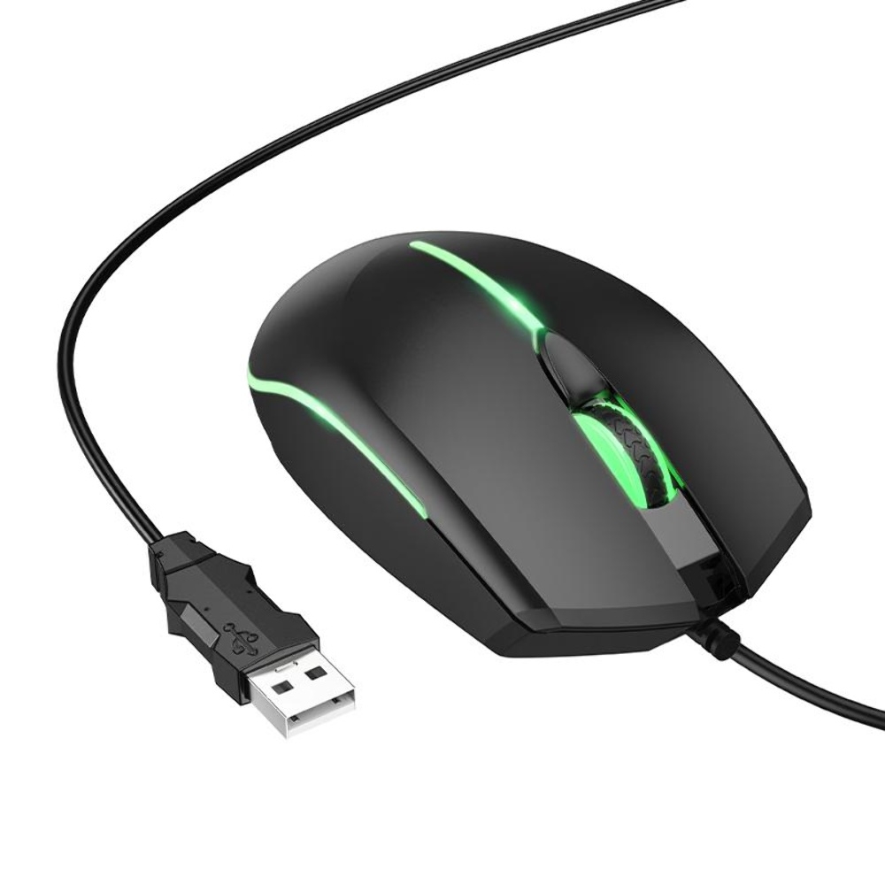 Игровая мышь Hoco GM37 с подсветкой black