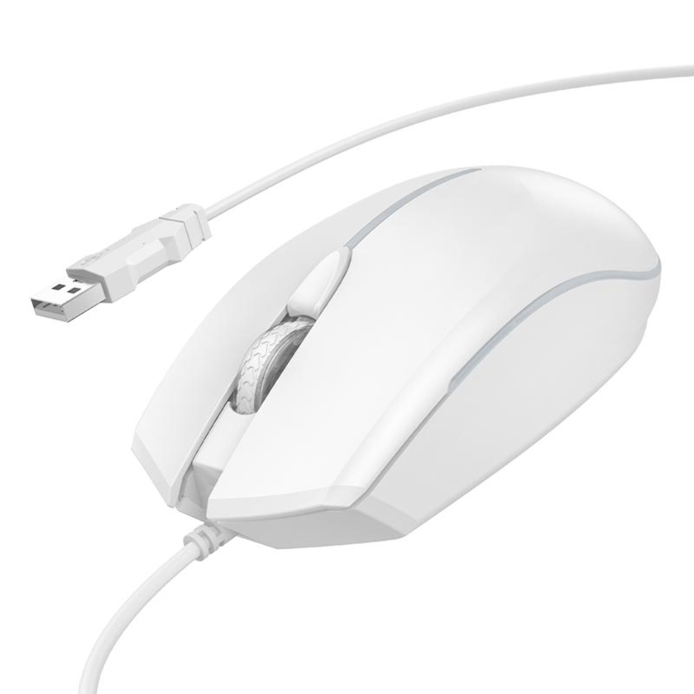 Игровая мышь Hoco GM37 с подсветкой white