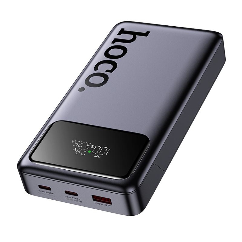 Power bank Hoco Q40 25000mAh PD 65W с дисплеем metal gray
