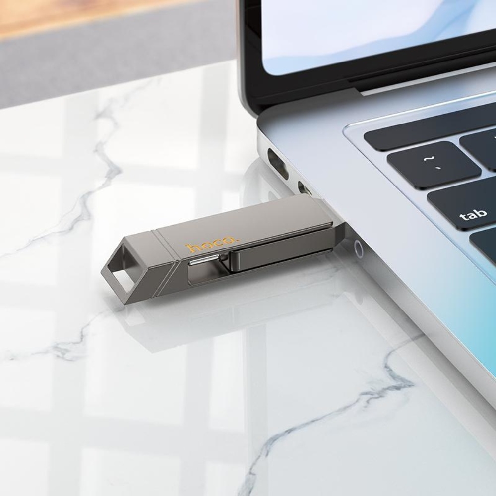 USB накопитель Hoco UD15 256GB Wise Type-C/ USB3.2 metal gray