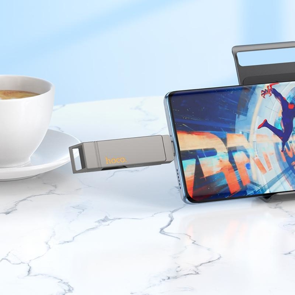 USB накопитель Hoco UD15 64GB Wise Type-C/ USB3.2 metal gray