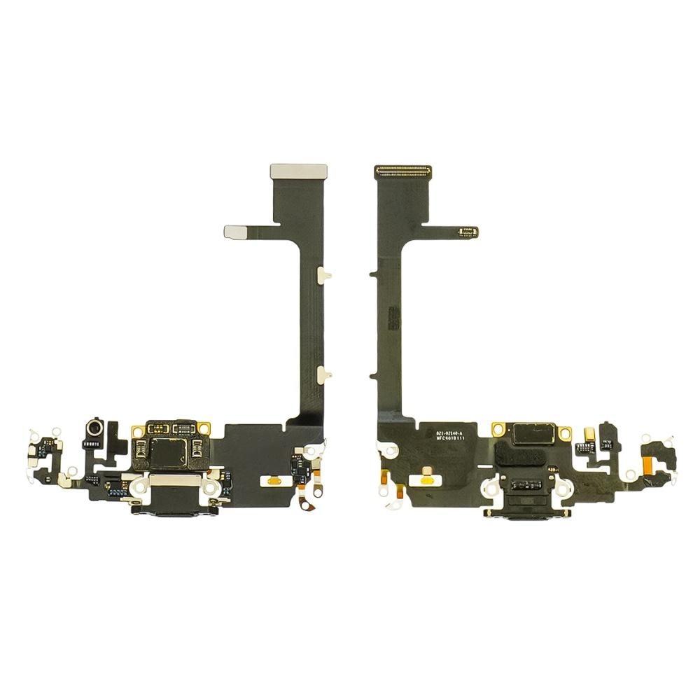 Шлейф Apple iPhone 11 Pro с чёрным разъёмом питания, с микрофоном Original