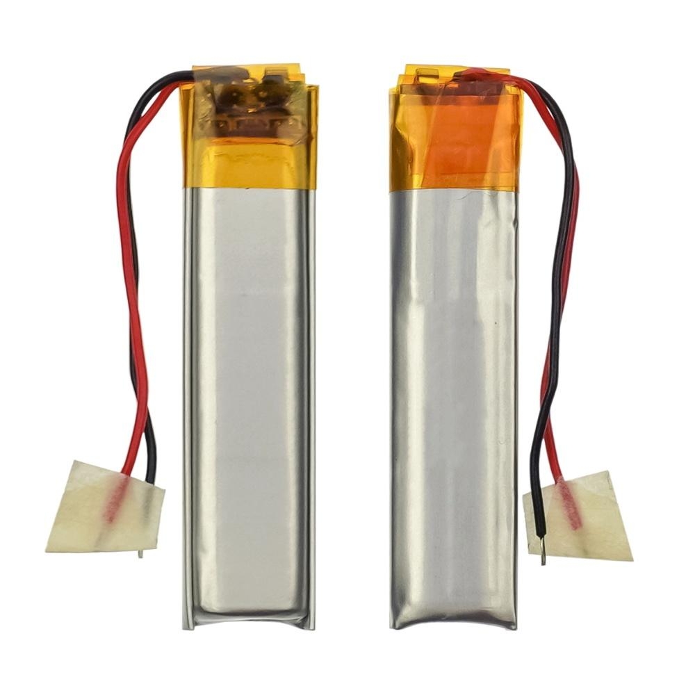 Акумулятор 501040P универсальный с контроллером, 5 х 10 х 40 мм (185 mAh)/ для кейсов наушников, Bluetooth гарнитур, MP3 плееров