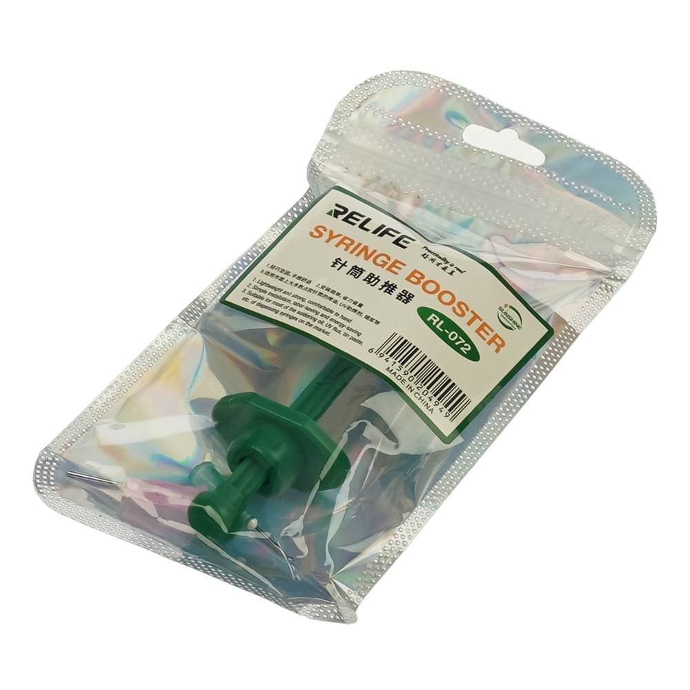 Толкатель пластиковый Relife RL-072, для шприца с флюсом, в комплекте с двумя насадками G14А