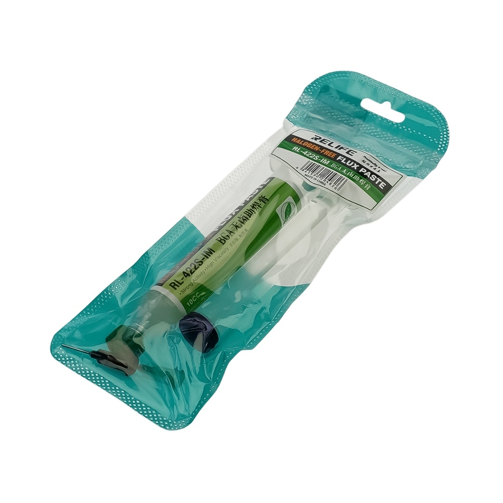 Флюс-паста Relife RL-422S-IM 10 мл в шприце с толкателем, высокоактивная (без содержания галогенов)