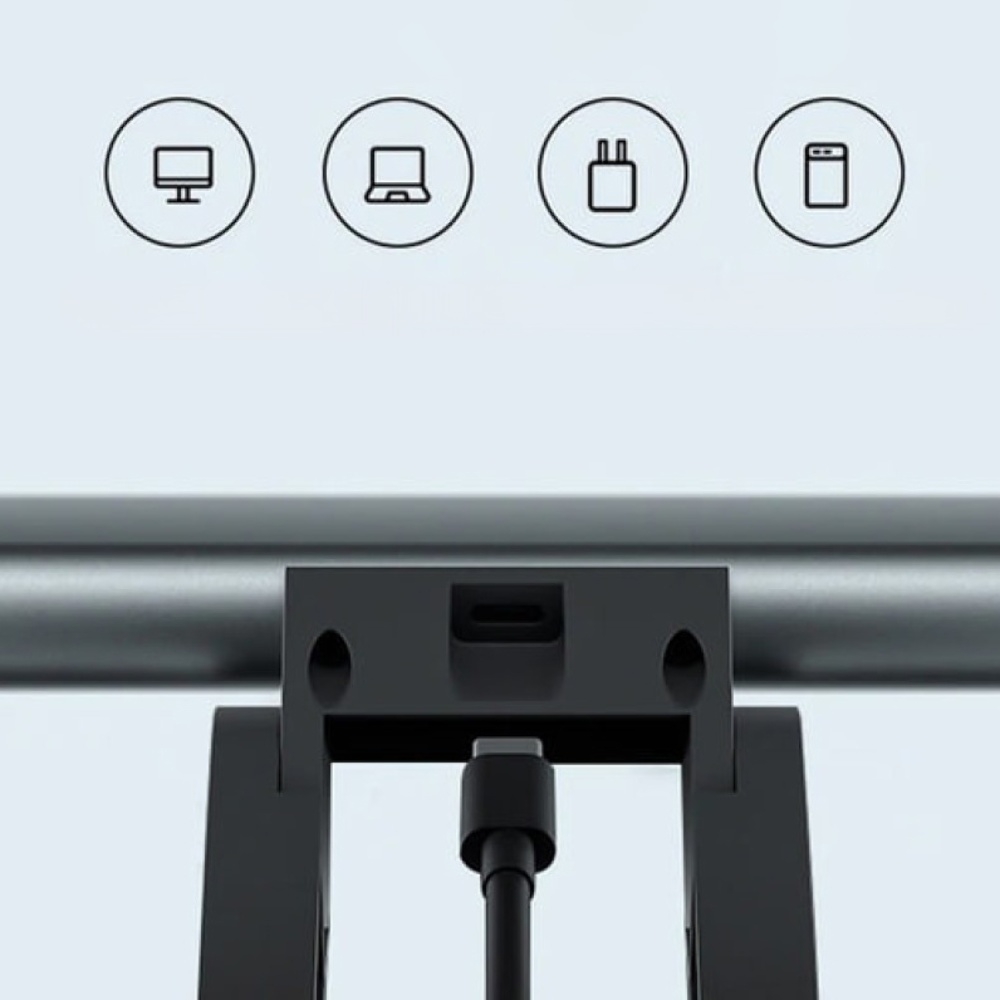 USB LED лампа Remax RT-E910 для монитора с аккумулятором silver