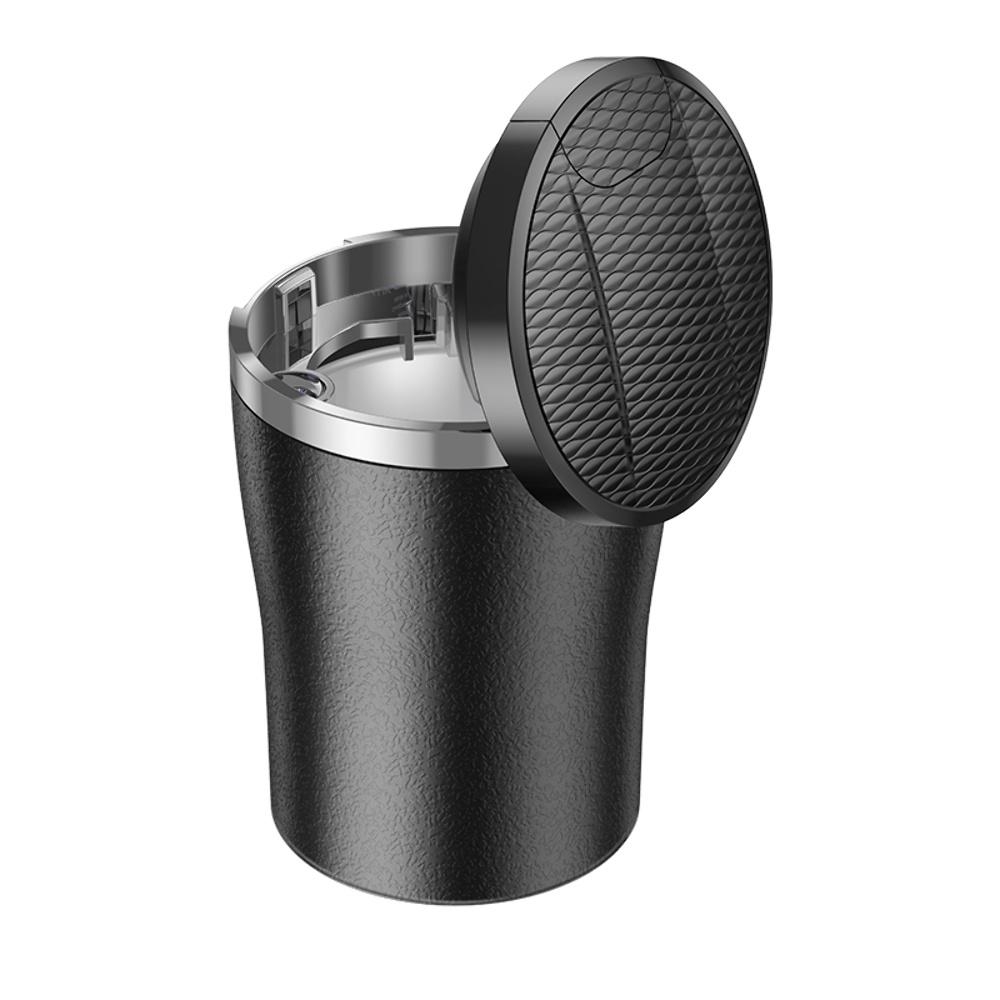 Автомобильная пепельница Hoco ZP9 с подсветкой black