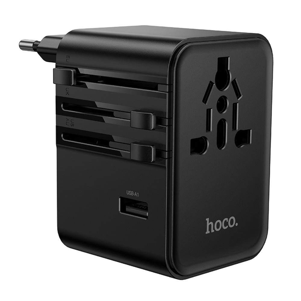 Сетевое зарядное устройство Hoco AC32 2 USB/ 3 Type-C PD 45W black