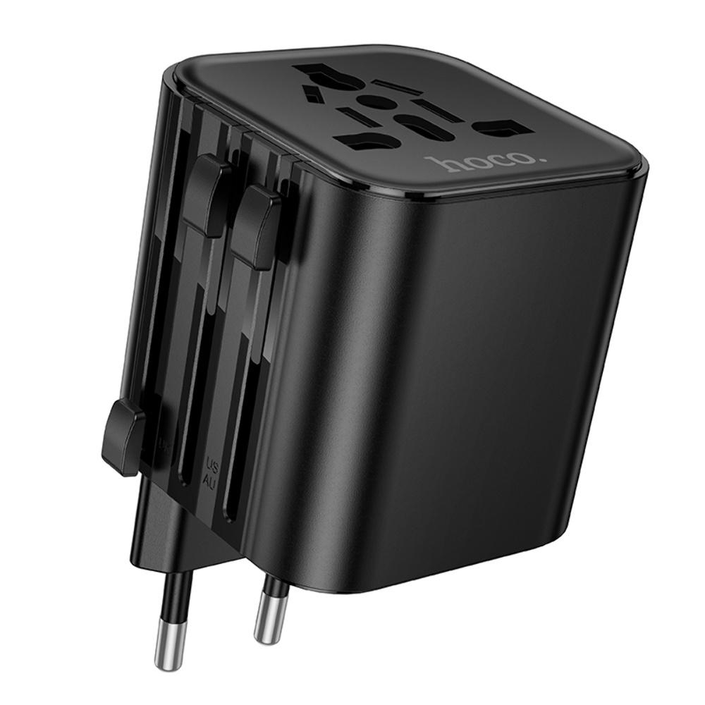 Сетевой переходник Hoco AC29 CN to EU black