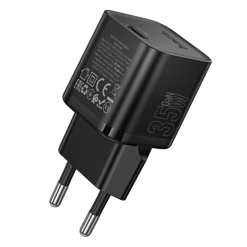 Сетевое зарядное устройство Hoco N66 Type-C PD 35W black
